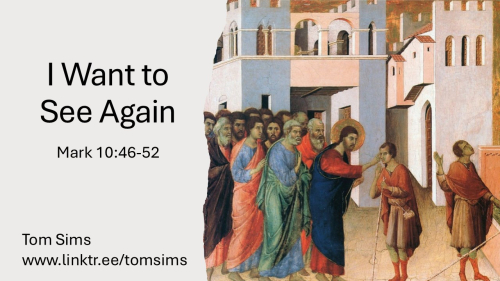 I want to see again blind bart I want to see again blind bart