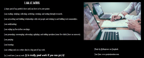 I am at work I am at work