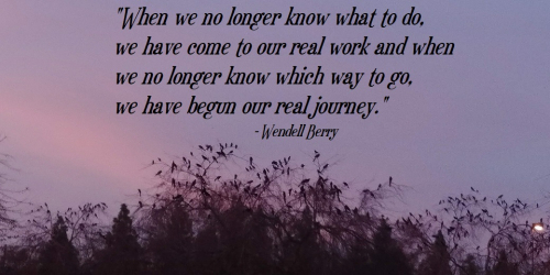 Real journey wendell berry